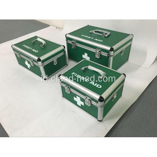 Aluminium Alloy First Aid Box dengan Kunci dan Handle